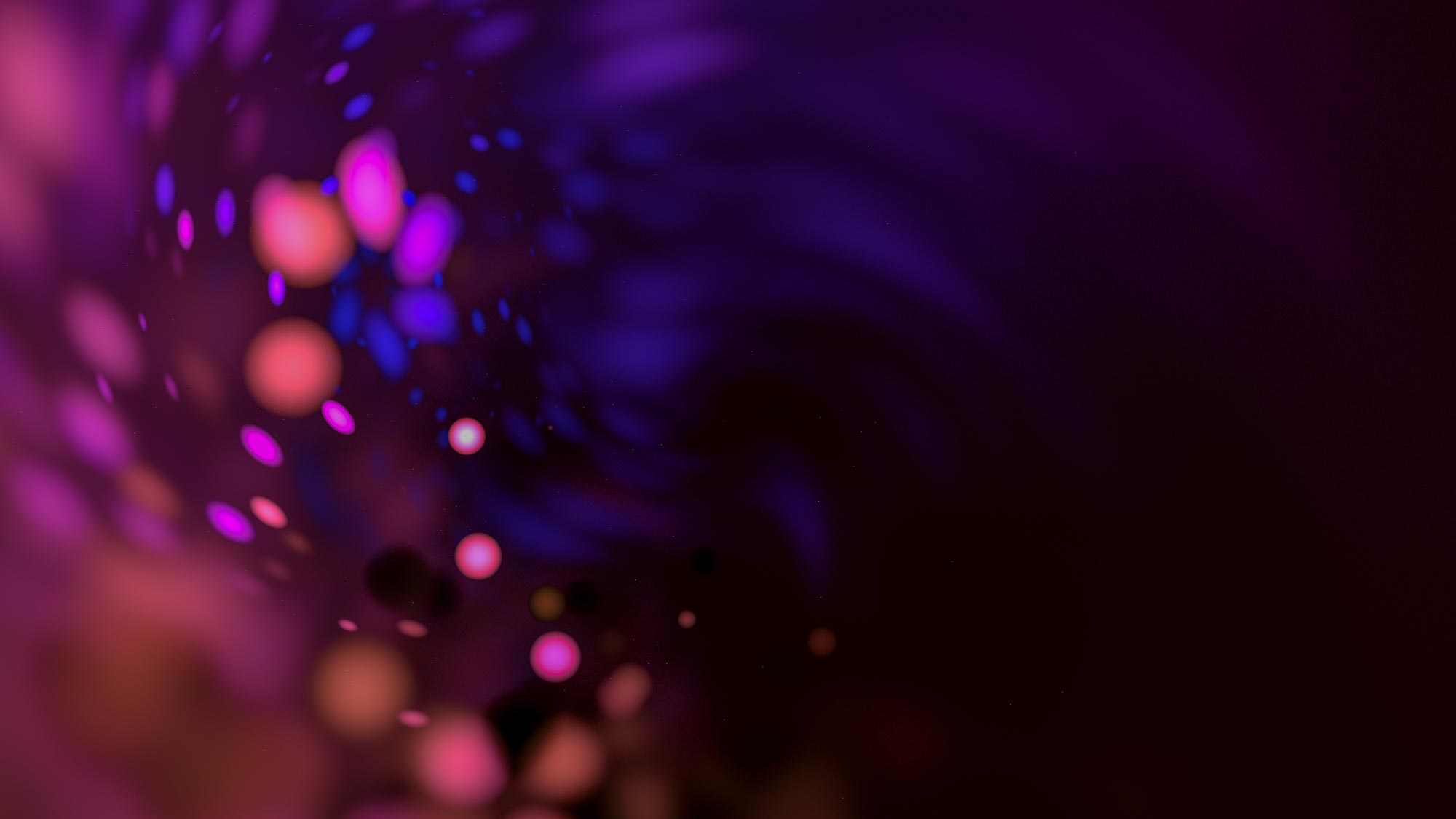 Blurrade ljusprickar i en cirkel