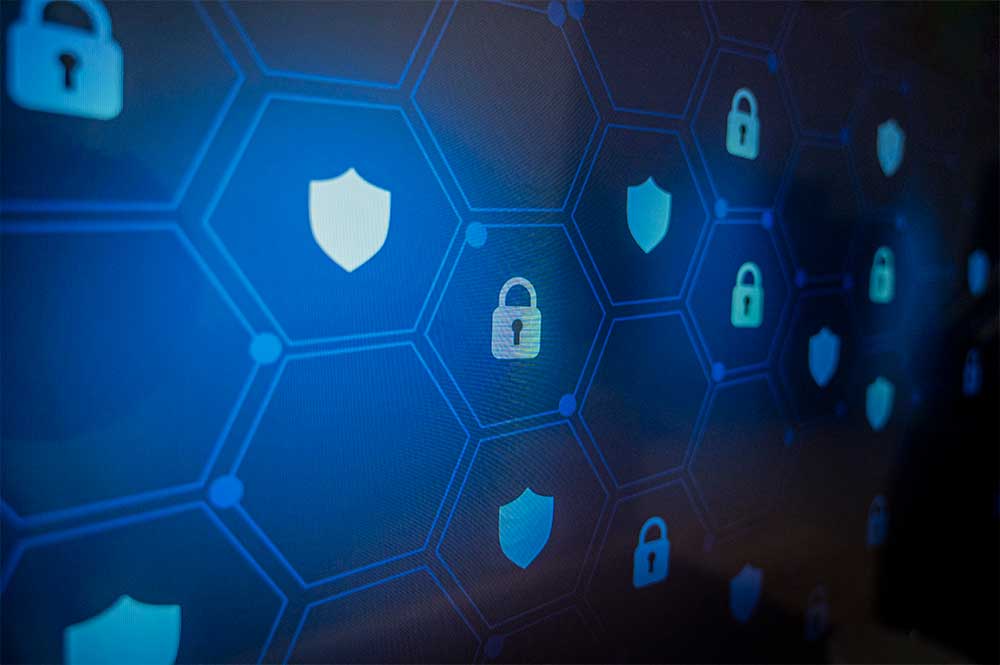 Säkerhetsymboler på en dator